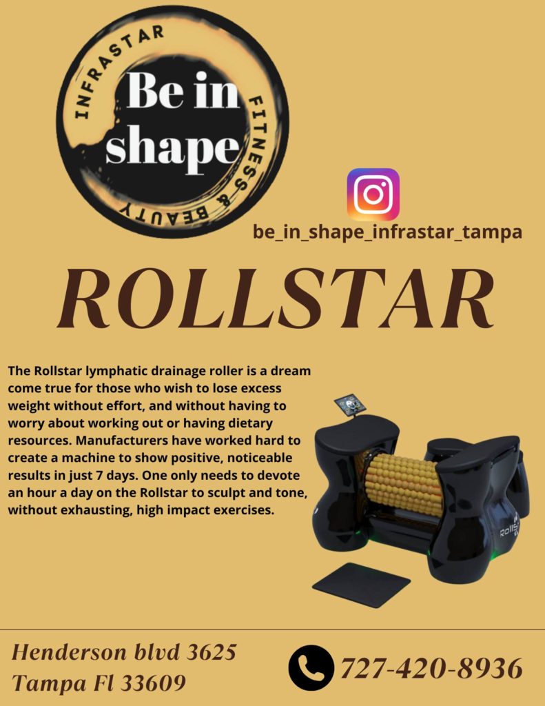 RollStar | Lymphatic Drainage Massage | Muscle Recovery | Body Detox | Infrared Light Therapy | Collagen Stimulation | Cardiovascular Benefits